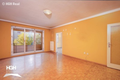 1220 Wien Helle Wohnung mit hofseitiger Loggia im 2. Liftstock Nähe U1 mit Potenzial