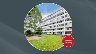 Kapitalanlage oder Eigennutzung – 
Spannende Split-Level-Wohnung auf 4 Ebenen