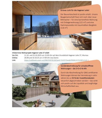 Deine Dachmaisonette in Murnau – zum Selbstkostenpreis in unserer Baugemeinschaft!