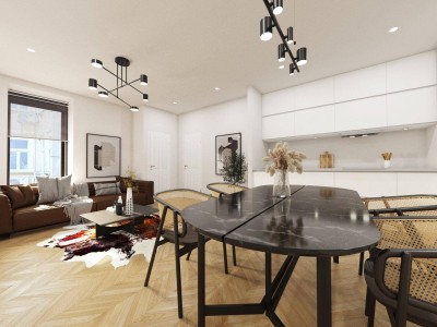 STADTWOHNUNG - Erstbezug - ca. 54m² NFL - 2 Zimmer - in Sanierung - hochwertige Ausstattung - Stilaltbau