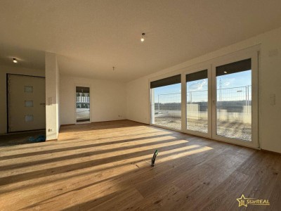 SÜDSEITE! 128m² WNFL! EXQUISITES, SCHLÜSSELFERTIGES 5-ZIMMER-ZIEGELHAUS. 3 Bäder. 3 Toiletten. Elektrische Rollläden, Klimavorbereitung, edler Parkett und Sanitärkeramik!