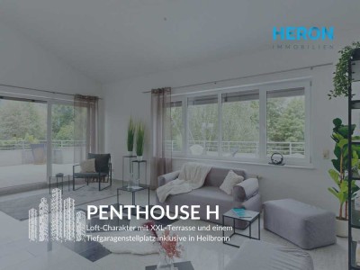 PENTHOUSE H - Loft-Charakter mit XXL-Terrasse und einem Tiefgaragenstellplatz inklusive in Heilbronn