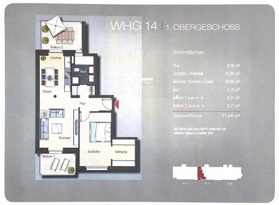 2-Zimmer Wohnung mit 71 m² in Bad Kreuznach