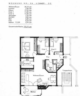 4-Raum-Wohnung mit gehobener Innenausstattung mit Balkon in Offenbach
