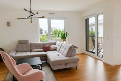 Neuwertige 3-Zimmer-Wohnung mit Südwest-Balkon & Tiefgarage in Bad Nauheim