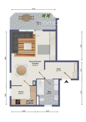 *NEUER PREIS* Solide Kapitalanlage! 1ZKB Wohnung in Top Lage von Bockenheim!