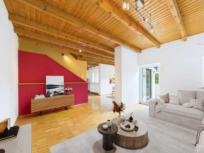 Maisonettewohnung mit traumhaftem Ausblick über den Pfälzerwald