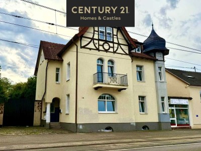 Schicke Stadtvilla in Riegelsberg auf 340m² Wohnfl., 1400m² Grundst. und einer Ladenfläche von 100m²