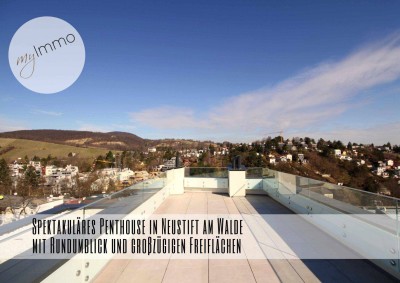 Spektakuläres Penthouse in Neustift am Walde mit Rundumblick und großzügigen Freiflächen