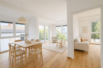 BALKON-ERSTBEZUG - Neubau - BJ 2024 - 2 Zimmer - ca. 50m² gew. NFL - KLIMA - Einbauküche - Balkon - Garage (optional) - Baurecht