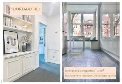 Courtagefrei • 4-Zi-Wohnbüro mit 3 TG-Stellplätzen nahe dem Alsterlauf
