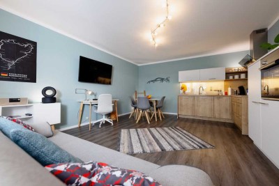 Nürburgring: Moderne vollmöblierte Wohnung auf Zeit all. inkl. (Nov-März)