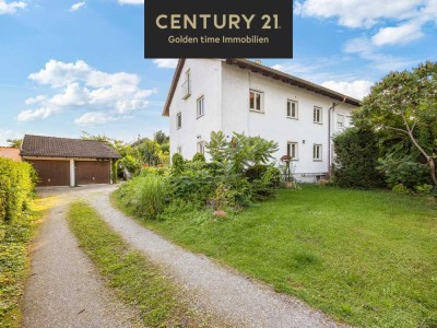 ***Doppelhaushälfte mit 3 Einheiten, 3 Garagen und Gartenidylle***