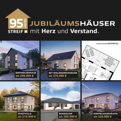 * Einfamilienhaus mit Einliegerwohnung clever gebaut von STREIF - KfW 40 förderfähig / günstig finan