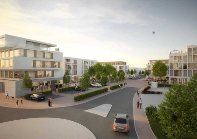 Erstbezug Betreutes Wohnen im Carré am Markt:  Gemütliche 2-Zimmer-ETW mit Balkon in Linkenheim-Hoch