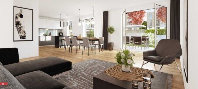 Stilvolle Wohnung eingebettet zwischen zwei privaten Terrassen – für Sonne zu jeder Tageszeit