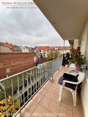 Helle 3-Zimmer-Wohnung mit großem Westbalkon in ruhiger Sackgassenlage