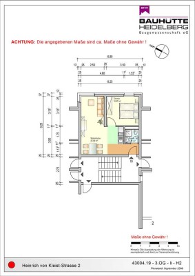 2-Zimmer Studentenwohnung NUR FÜR STUDENTEN in Dossenheim (Besichtigung siehe unter Sonstiges)