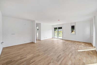 Erstbezug: Großzügige 4-Zimmer-Wohnung mit Balkon und Grünblick