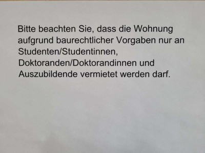 Möbliertes Studenten-/Azubi-/Doktoranten-Appartement in Zähringen