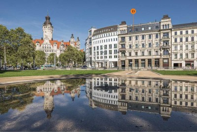 Urbaner Wohntraum über den Dächern – hochwertige 3-Zimmer-ETW mit Terrasse im Leipziger Zentrum