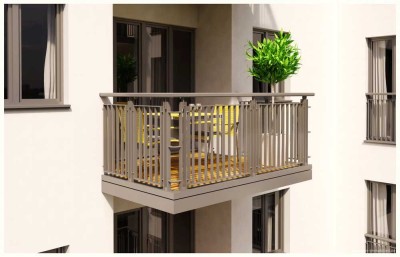 Eberswalde: ERSTBEZUG im LUXUS Neubau: 3-Zi mit 50 m² und Balkon ab 2026 BEZUGSBEREIT