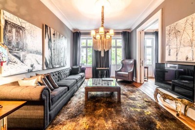 Möblierte Elegante 4,5-Zimmer Wohnung mit Balkon in Hamburg-Uhlenhorst