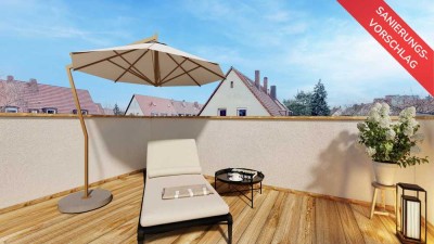 Familientraum Maisonette Wohnung mit Dachterrasse in Ost-Nbg!!!