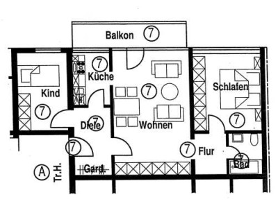 RSI Invest bietet an: 3 ZKB, Balkon in besonderer Lage Mannheim-Oststadt