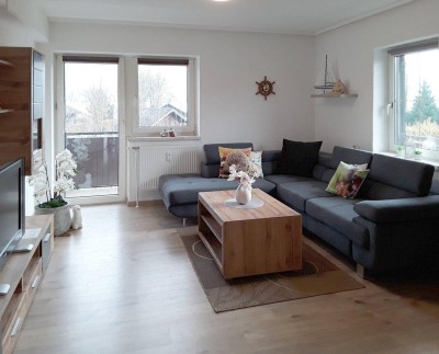 Eine komplett neu adaptierte 3-Zimmer-Wohnung mit Eckbalkon und Traunstein Blick.