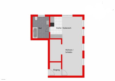 Charmante 1-Zimmer Wohnung in Urspringen