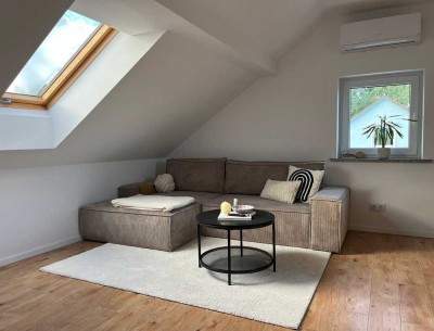 Stilvolle 1,5-Zimmer-DG-Wohnung mit EBK  / KLIMA / 40m2 Bodenflä.