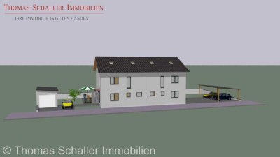 **Neubau** Moderne DHH im energieeffizienten KfW-40 Standard in Obertraubling / Regensburg
