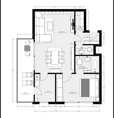 Nachmieter für helle Wohnung gesucht