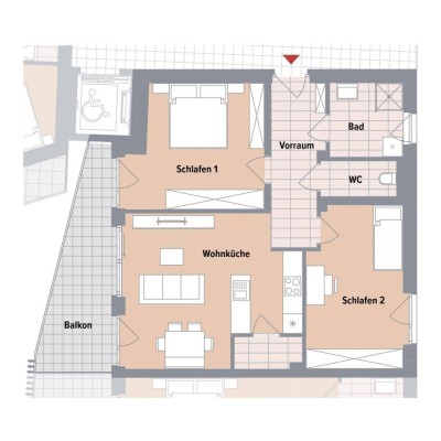 BAUBEGINN ERFOLGT! Neubau-3-Zimmerwohnung mit West-Balkon in Ruhelage in Gösting! VERKAUFSSTART!