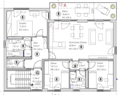 Wohneinheit 8 / 4-Raum Wohnung zu verkaufen