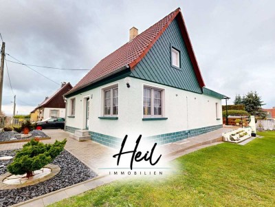 Siedlungshaus in Weißenfels mit Pool, PV-Anlage und Nebengelass