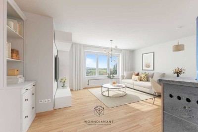 Lichtdurchflutete 3-Zimmer-Wohnung mit traumhaftem Blick ins Tal �✨