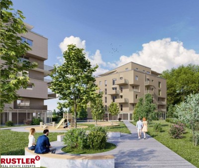 ERSTBEZUG Nahe dem Schloss St. Martin | Hochwertige 1-Zimmerwohnung mit Ausblick ins Grüne
