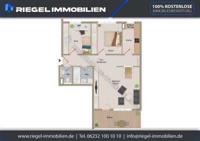 Sie hier? Wir auch! Kapitalanlage o. Eigennutz, TOP gepflegte Wohnung mit Balkon und TG.-Stellplatz