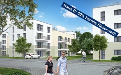 2-Zi.-Erdgeschosswohnung mit Terrasse und ca. 140 m² Gartenanteil