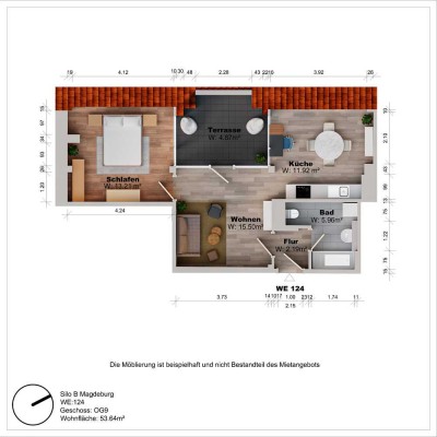 Zentrale Wohnung mit Dachterrasse und praktischer Aufteilung in attraktiver Lage Magdeburgs