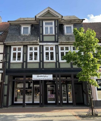 Historisches Fachwerk-Stadthaus anno 1812 in Lüchow - mit Gewerbe u. freier Wohnung mit Dachterrasse