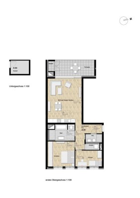 3-Zimmer Neubauwohnung mit Balkon