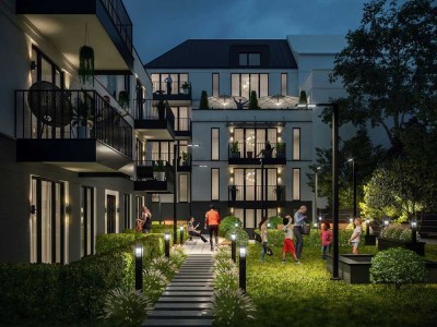 Weißensee: Langhansstr: ERSTBEZUG im NEUBAU ab Anfang 2026: 5-7-Zi-EG-Whg, 2 Bäder + 3 TERRASSEN