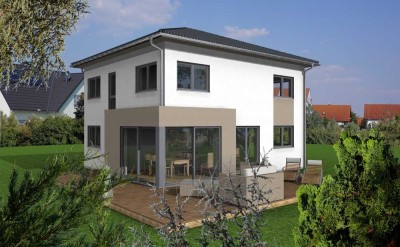 Plusenenergie Einfamilienhaus auf Grundstück in Bestlage