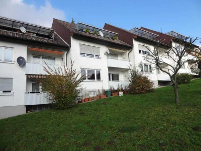 2-Zimmer-Dachgeschosswohnung mit Balkon und Burgblick