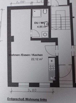 1-Zimmer-EG-Apartment in Heppenheim