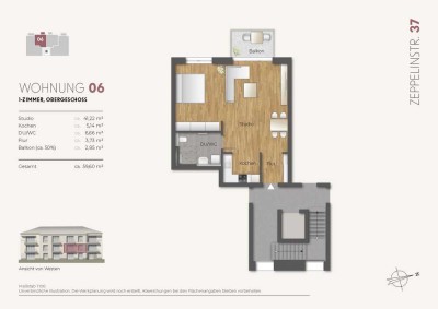 1,5 - Zi. Neubau Eigentumswohnung 1. OG (Whg. 06)