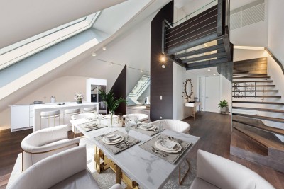 Exklusiver Erstbezug: Stilvolle Dachgeschoss-Maisonette mit Panoramablick bei der Votivkirche